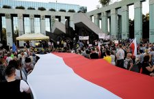 People gather in Warsaw to protest amendment of Supreme Court act, Poland - 04 Jul 2018