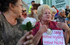 People gather in Warsaw to protest amendment of Supreme Court act, Warszawa, Poland - 04 Jul 2018