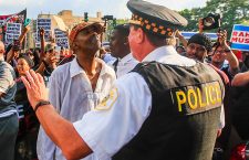 Protest over police shooting, Chicago, USA - 15 Jul 2018