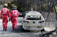 26 charred bodies found in Argyra Akti, Mati, Greece - 24 Jul 2018