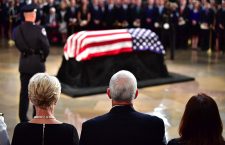 Casket of Senator John McCain laid in state at US Capitol in Washington, USA - 31 Aug 2018
