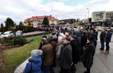Funeral of 'Escape Room' fire tragedy victims, Koszalin, Poland - 10 Jan 2019