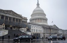 Hearse carrying the casket of former Democratic Representative from Michigan John Dingell stops at US Capitol East Front, Washington, USA - 12 Feb 2019