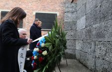 US Vice-President Mike Pence visits the former Nazi-German death camp of Auschwitz, Oswiecim, Poland - 15 Feb 2019