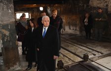US Vice-President Mike Pence visits the former Nazi-German death camp of Auschwitz, Oswiecim, Poland - 15 Feb 2019