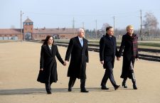 US Vice-President Mike Pence visits the former Nazi-German death camp of Auschwitz, Brzezinka, Poland - 15 Feb 2019