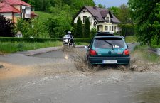 local floods after heavy rains, Tyczyn, Poland - 19 May 2019