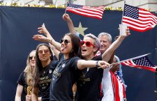Ticker Tape Parade for US Women's World Cup Team in New York, USA - 10 Jul 2019