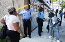 Philadelphia Police contain active shooter scene in Tioga neighborhood, USA - 14 Aug 2019