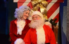 Erin Parker as Cookie Claus and David Turrentine as Santa - Elenaor's Wish Photo Matt Ferguson ExecPIX